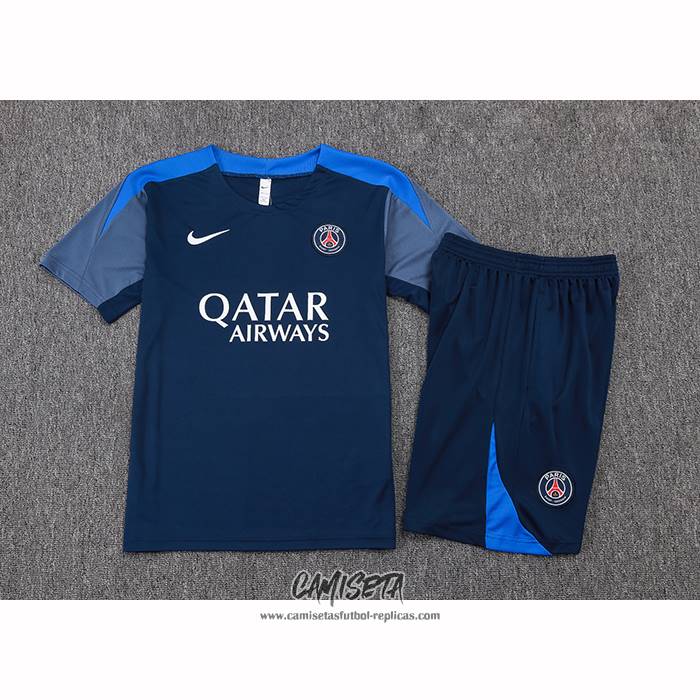 Chandal del Paris Saint-Germain 2025-2026 Manga Corta Azul - Pantalon Corto